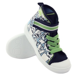 Calzado infantil befado patrón para colorear 268X065 blanco negro verde 4