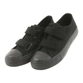 Atletico Zapatillas negras con velcro TDZ-7-V negro 3