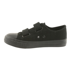 Atletico Zapatillas negras con velcro TDZ-7-V negro 2