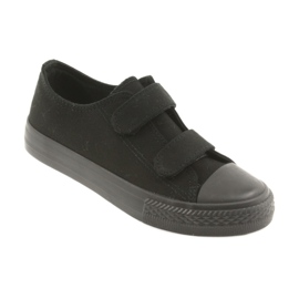 Atletico Zapatillas negras con velcro TDZ-7-V negro 1