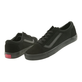Atletico Zapatillas AlaVans negras con lazo negro 5