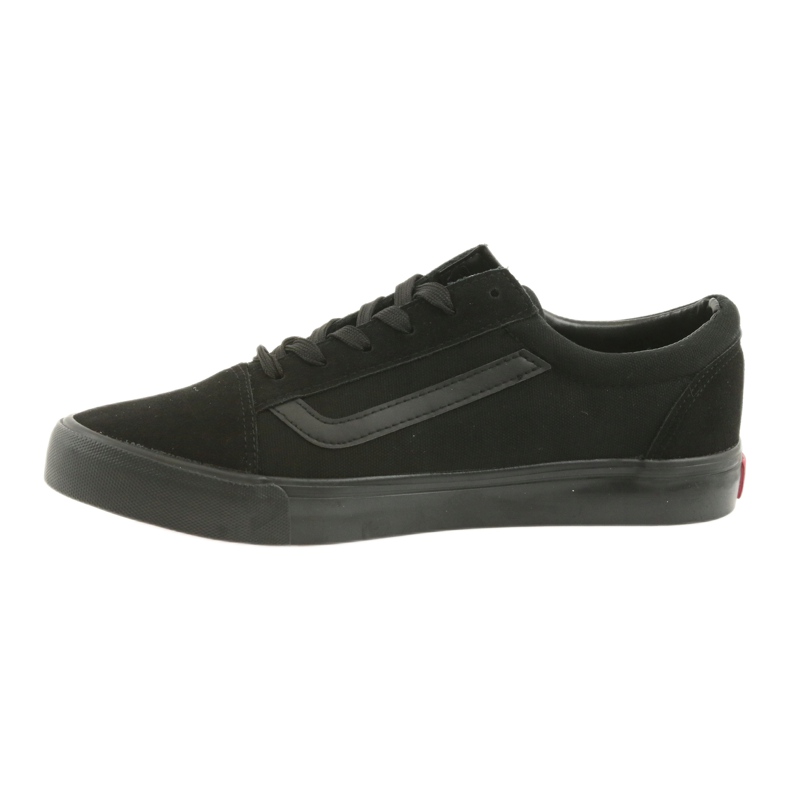 Atletico Zapatillas AlaVans negras con lazo negro 2