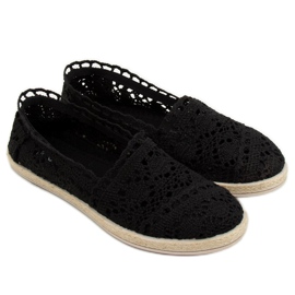 Alpargatas de encaje negras JX1020 Black negro 5