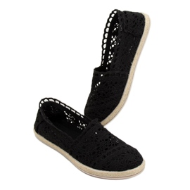 Alpargatas de encaje negras JX1020 Black negro 4