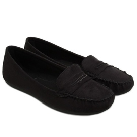 Black Mocasines negros de mujer C18037 Black 2