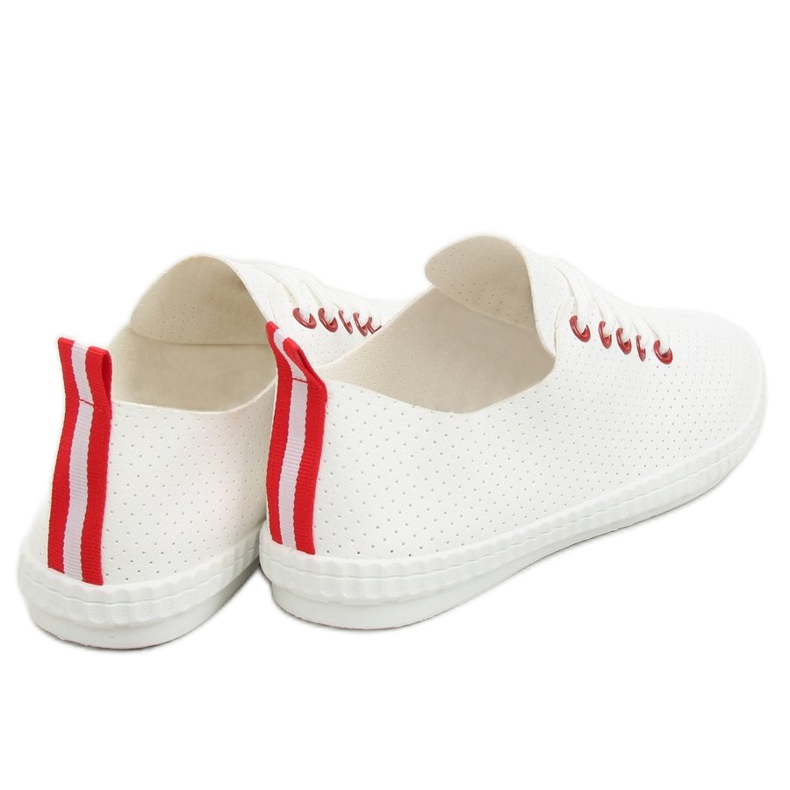 Zapatillas de mujer rojas y blancas BO-1 Red blanco 2