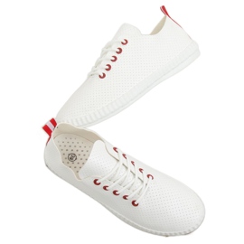 Zapatillas de mujer rojas y blancas BO-1 Red blanco 5