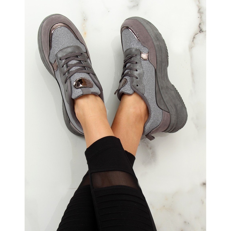 Zapatilla deportiva gris B318-18 Plata 2