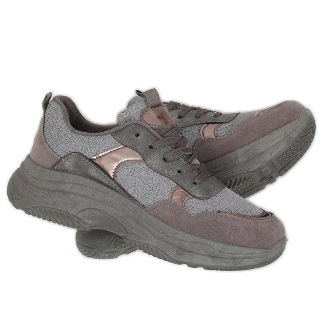 Zapatilla deportiva gris B318-18 Plata 1