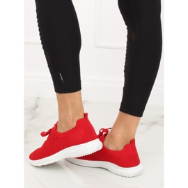 Red LX-9837 Zapatillas deportivas rojas rojo 4