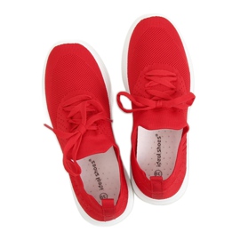 Red LX-9837 Zapatillas deportivas rojas rojo 2