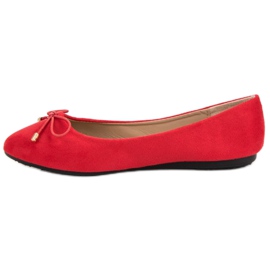 Bailarinas De Ante Con Lazo rojo 6