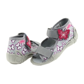 Sandalias befado calzado infantil 242P090 púrpura gris rosa 4