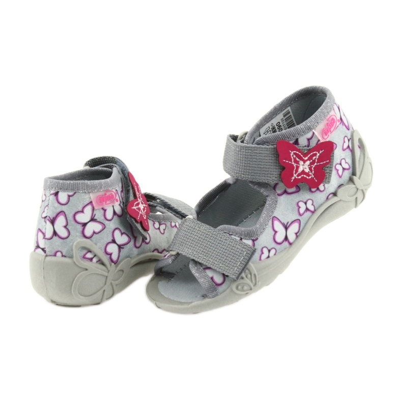 Sandalias befado calzado infantil 242P090 púrpura gris rosa 4