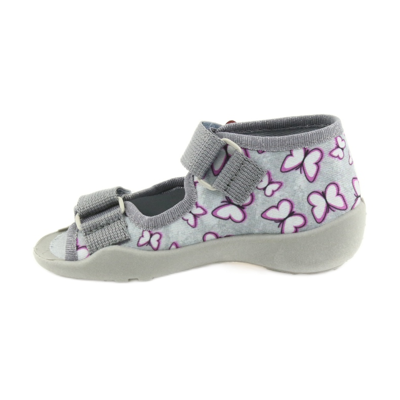 Sandalias befado calzado infantil 242P090 púrpura gris rosa 2