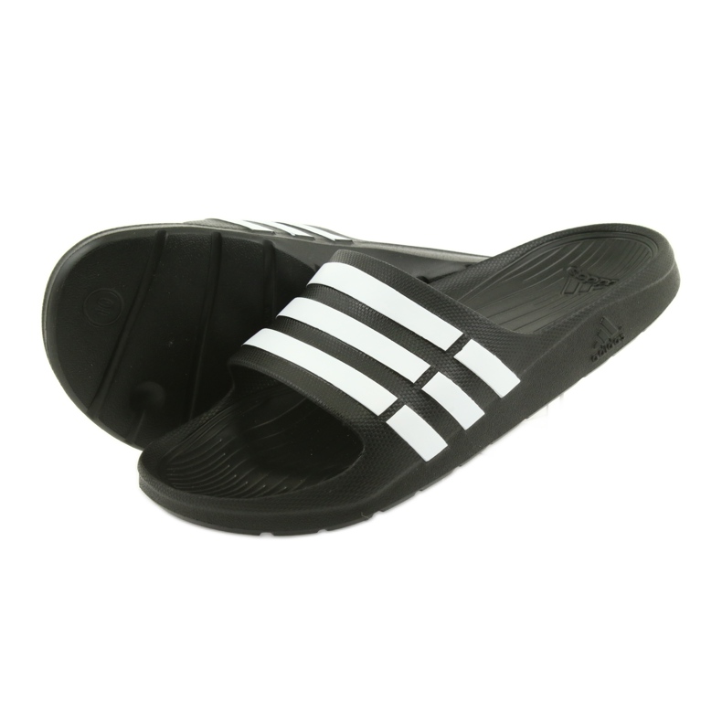 Zapatillas Adidas Duramo Slide M G15890 blanco negro 3