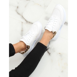 Zapatillas deportivas suela convexa blanca R-377 WHITE / HAIRLEOPARD blanco 2