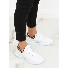 Zapatillas deportivas suela convexa blanca R-377 WHITE / HAIRLEOPARD blanco 4