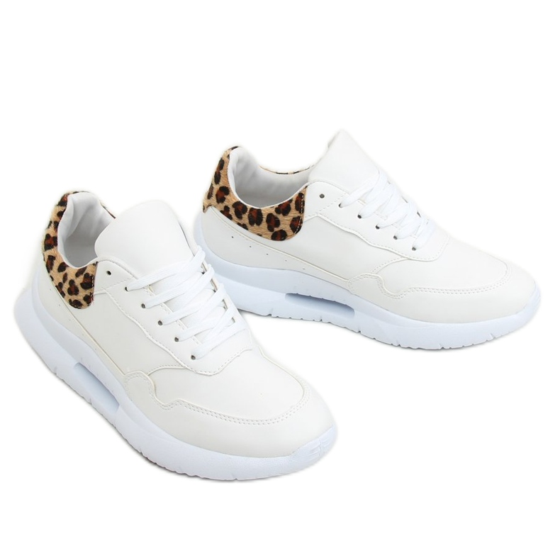 Zapatillas deportivas suela convexa blanca R-377 WHITE / HAIRLEOPARD blanco 1