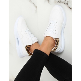 Zapatillas deportivas suela convexa blanca R-377 WHITE / HAIRLEOPARD blanco 3