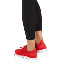 Calcetines deportivos rojos K-379 Red 2