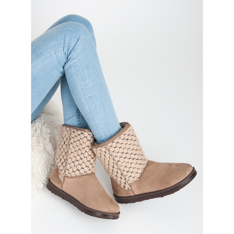 Kylie Mukluki caliente marrón 1