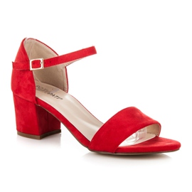 Poti Pati Sandalias con hebilla rojo 3