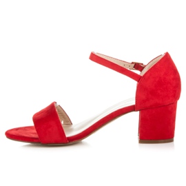 Poti Pati Sandalias con hebilla rojo 4