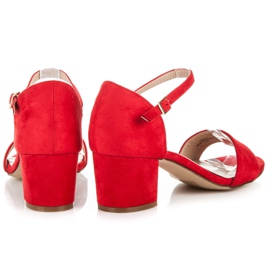 Poti Pati Sandalias con hebilla rojo 5