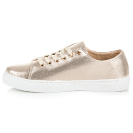 Zapatillas doradas con parches dorado 3