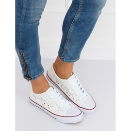 Zapatillas de encaje blancas NB282P Blanco 1 Zapatillas de encaje blancas NB282P Blanco 1
