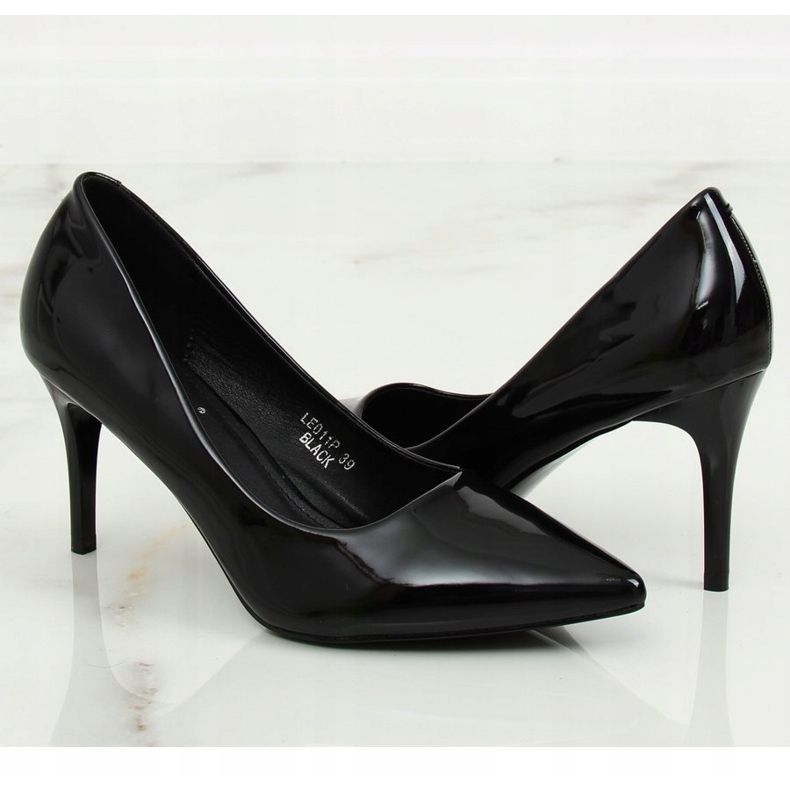 Tacones de mujer negros LE011P Negro 1