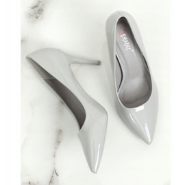 Gris Tacones de aguja grises de mujer LE011P Gris 1 Gris Tacones de aguja grises de mujer LE011P Gris 1