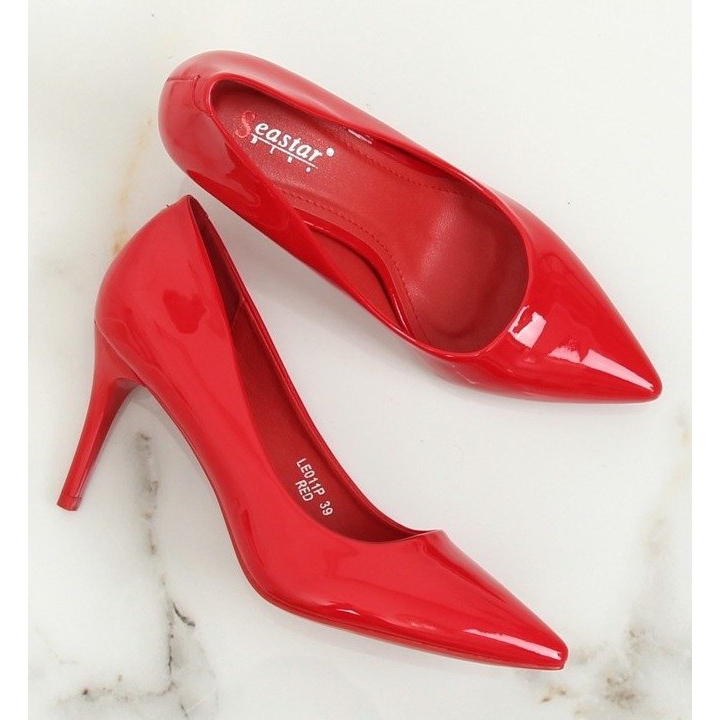 Tacones de mujer rojos LE011P Rojo 2 Tacones de mujer rojos LE011P Rojo 2