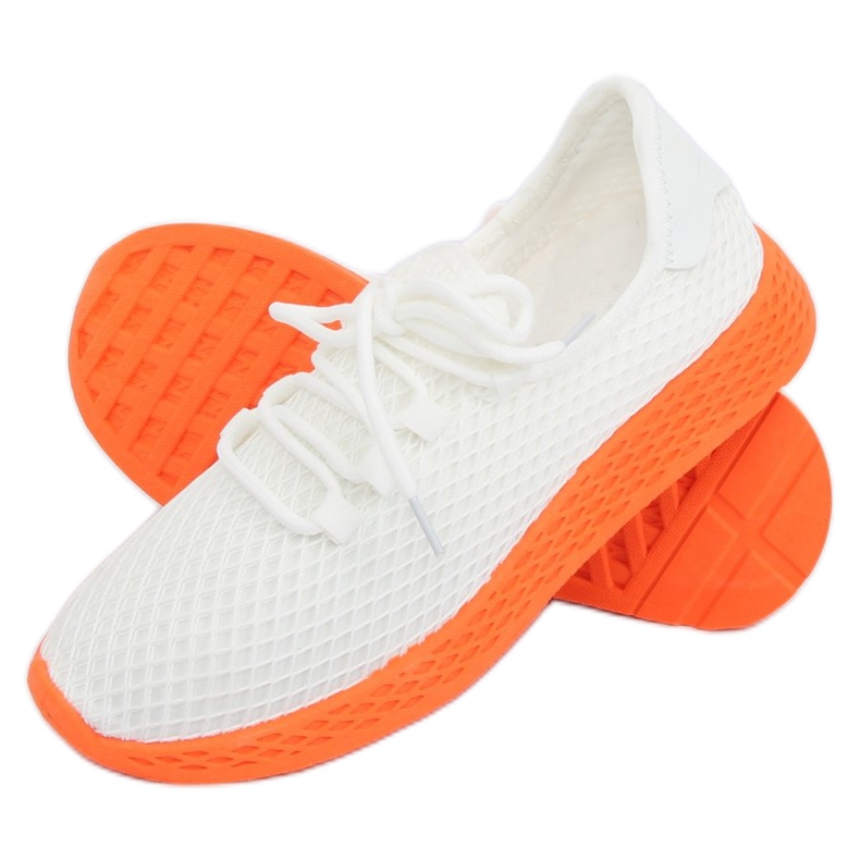 Zapatillas deportivas naranjas y blancas NB283P-ST BLANCO / NARANJA 1