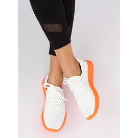 Zapatillas deportivas naranjas y blancas NB283P-ST BLANCO / NARANJA 4