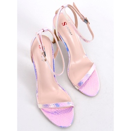 Sandalias de tacón NF-38P Violeta rosado 3
