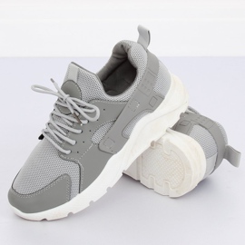 Gris LA18P Zapatillas deportivas grises 4
