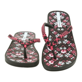 Chanclas Ipanema 82519 negras negro rosa 4