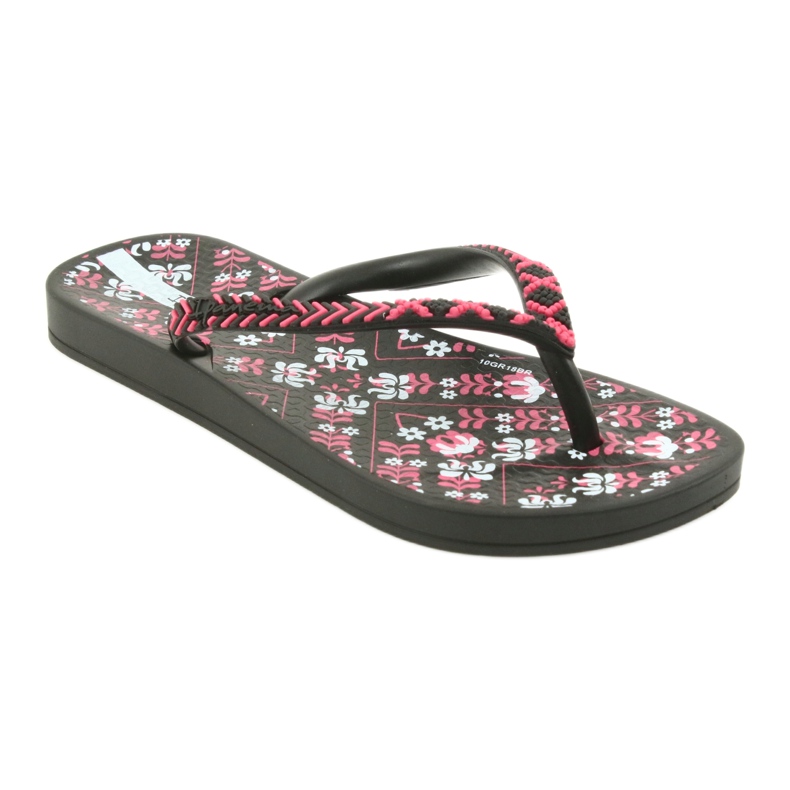 Chanclas Ipanema 82519 negras negro rosa 1