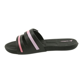 Zapatillas deportivas de piscina para mujer recreativas Rider 82503 negro rosa 2