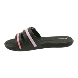 Zapatillas deportivas de piscina para mujer recreativas Rider 82503 negro rosado 2