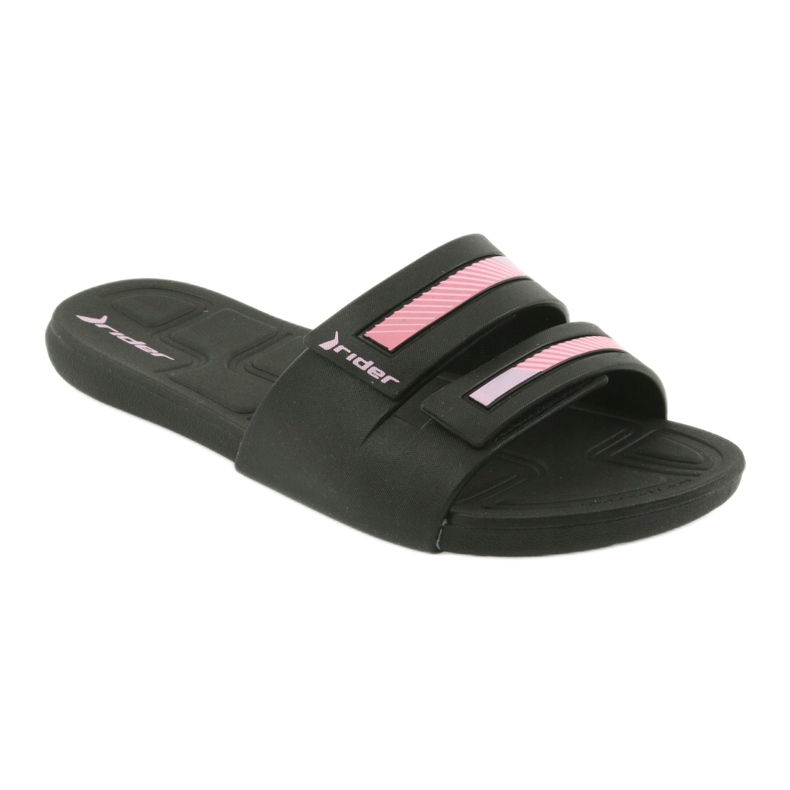 Zapatillas deportivas de piscina para mujer recreativas Rider 82503 negro rosa 1