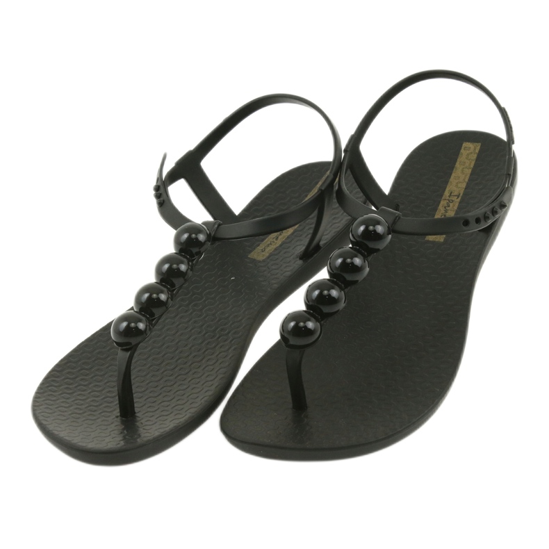 Sandalias ipanema zapatos de mujer chanclas con bolas 82517 negro 3