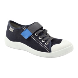 Zapatillas de zapatillas Befado con velcro 251Q047 azul marino 3