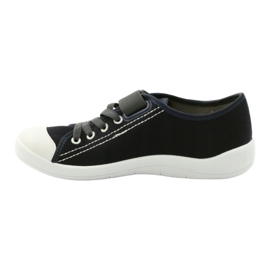 Zapatillas de zapatillas Befado con velcro 251Q047 azul marino 4