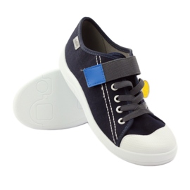 Zapatillas de zapatillas Befado con velcro 251Q047 azul marino 5