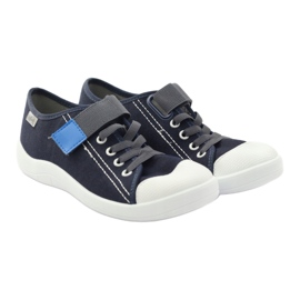 Zapatillas de zapatillas Befado con velcro 251Q047 azul marino 6