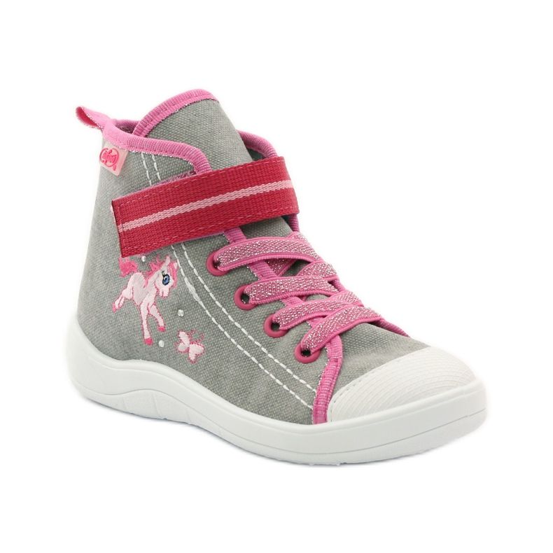 Zapatos befado niño 268X059 rosa gris 2