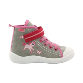 Zapatos befado niño 268X059 rosa gris 1